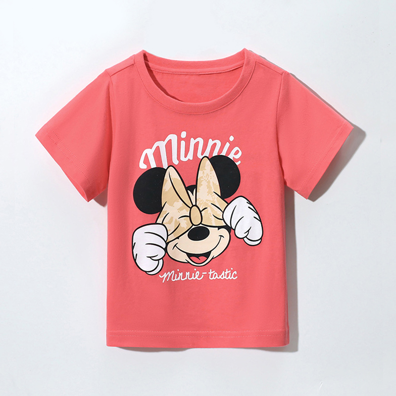 B100% Cotton O-Neck Kids Tops Cartoon T Shirts - Image 3