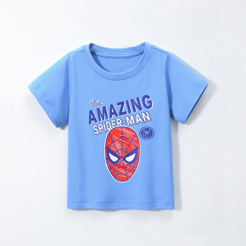 B100% Cotton O-Neck Kids Tops Cartoon T Shirts