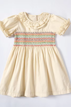 Plant tie dye sweet and cute children's dress