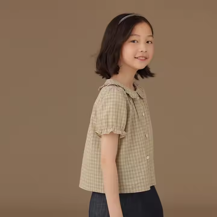 Children Top Sweet Loose Versatile Girls Short-sleeved - Image 3